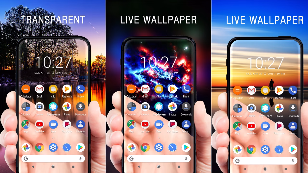 Live wallpaper And Transparent