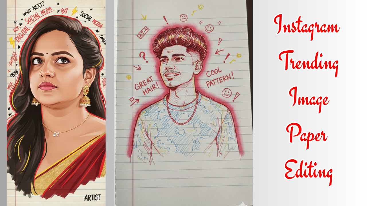 Instagram Trending Image Paper Editing