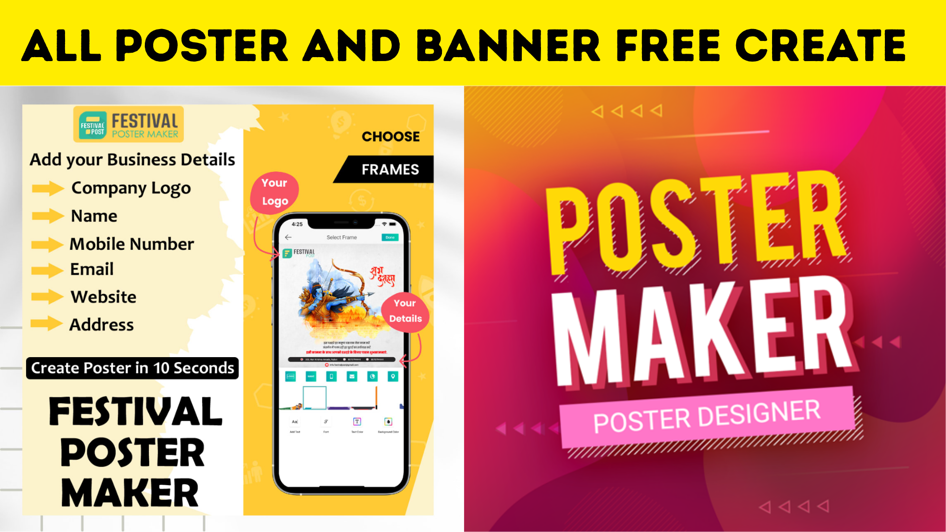 All Poster and Banner free Create