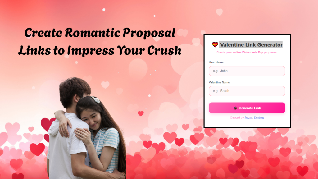 Create Romantic Proposal Links to Impress Your Crush